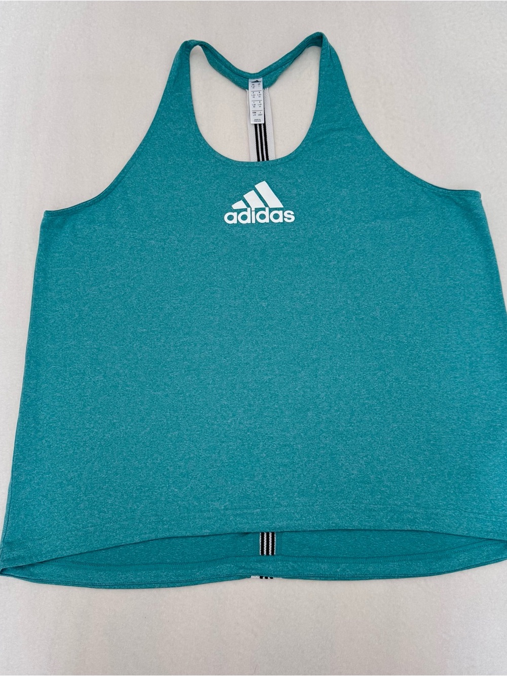 adidas Teal Racerback Performance Tank Top